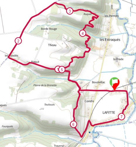 Parcours randonnee 2024